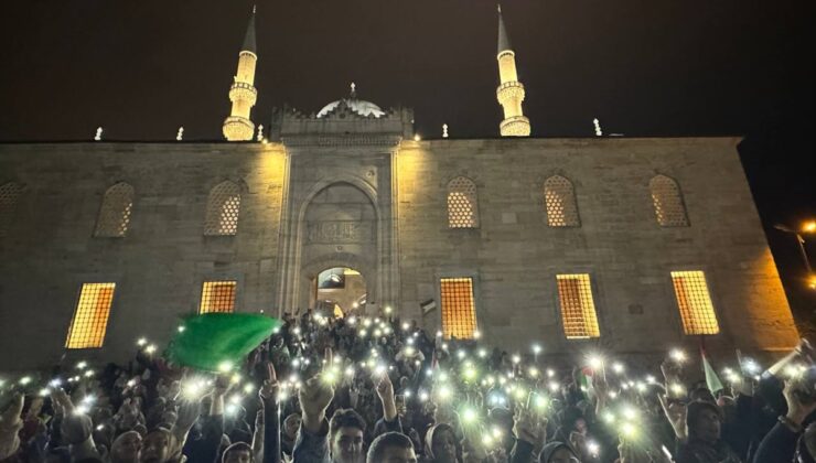 İstanbul’da İsrail’in Gazze’ye saldırıları protesto edildi