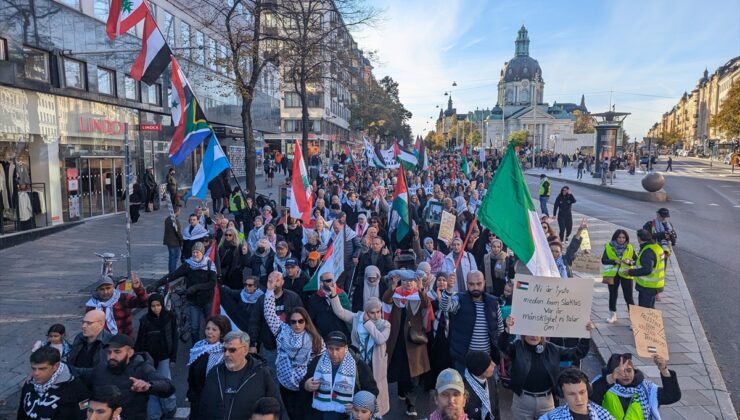 İsveç’te, İsrail’in Gazze ve Lübnan’a saldırıları protesto edildi