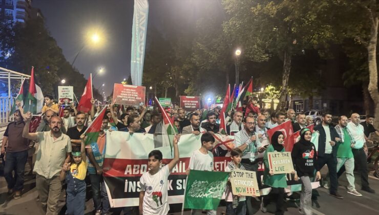 Şanlıurfa ve çevre illerde İsrail’in Filistin’e yönelik saldırıları protesto edildi