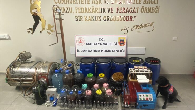 Malatya’da kaçak içki operasyonunda 3 şüpheli yakalandı