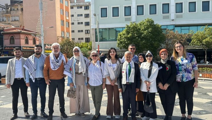 Manisa’da “Filistinli çocuklar için çiz” etkinliği düzenlendi