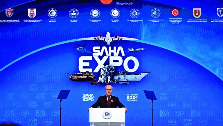 TBMM Başkanı Kurtulmuş, SAHA EXPO 2024 Savunma, Havacılık ve Uzay Sanayii Fuarı’nda konuştu: