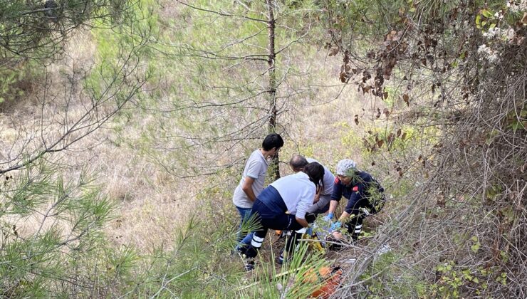 Sakarya'da şarampole devrilen motosikletin sürücüsü yaralandı