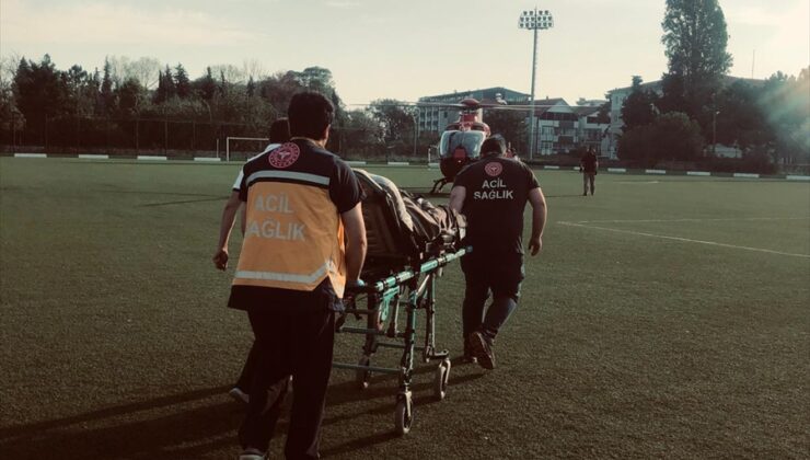 Samsun’da kalp krizi geçiren kişiye ambulans helikopterle müdahale edildi