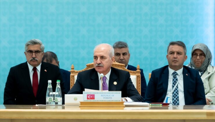 TBMM Başkanı Kurtulmuş, Türkmenistan’daki “Mahtumkulu Firaki Forumu”nda konuştu: