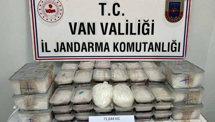 Van'da 71 kilo 629 gram uyuşturucu ele geçirildi