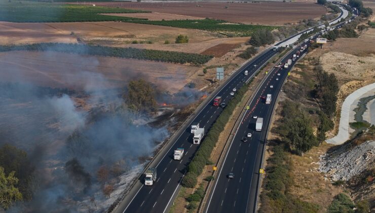 Adana'da ağaçlık alanda çıkan yangın söndürüldü