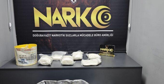 Ağrı'da tırın su tankında 7 kilo 124 gram sentetik uyuşturucu ele geçirildi