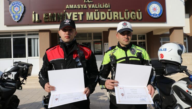 Amasya’da ileri sürüş teknikleri eğitimi alan motosikletli polisler görevlerine başladı