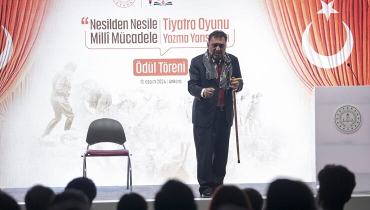 Bakan Tekin “Nesilden Nesile Milli Mücadele Tiyatro Oyunu Yazma Yarışması Ödül Töreni”nde konuştu: