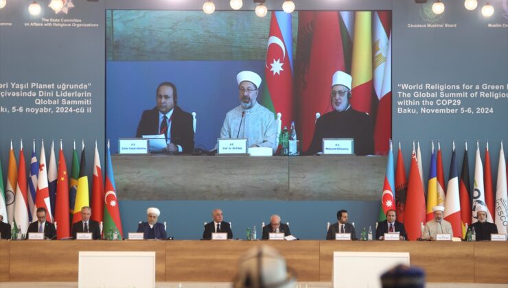 Diyanet İşleri Başkanı Erbaş, Küresel Dini Liderler Zirvesi’nde konuştu: