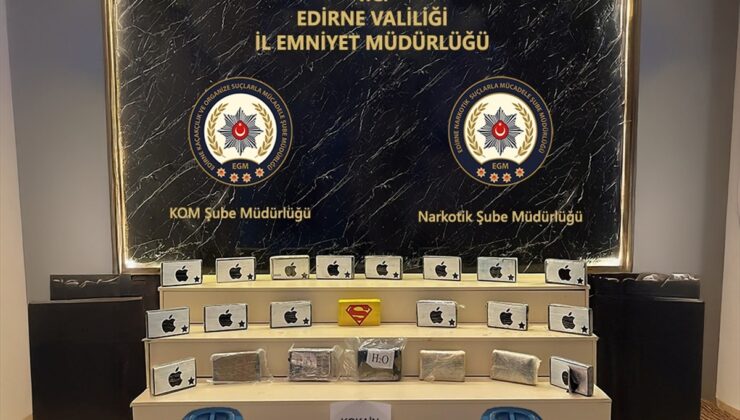 Edirne’de tırda 24 kilo 300 gram kokain ele geçirildi