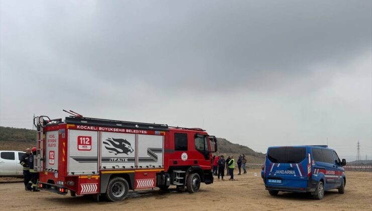 Kocaeli’de hafriyat döküm sahasındaki toprak kaymasında 1 işçi yaralandı