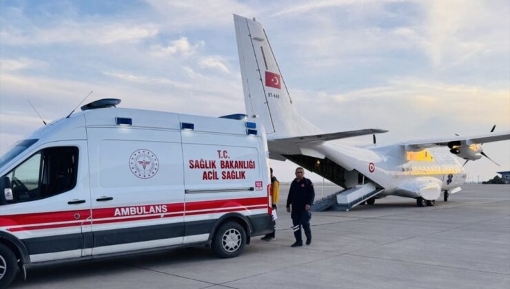 Mardin'de ambulans uçak 6 aylık Delal bebek için havalandı