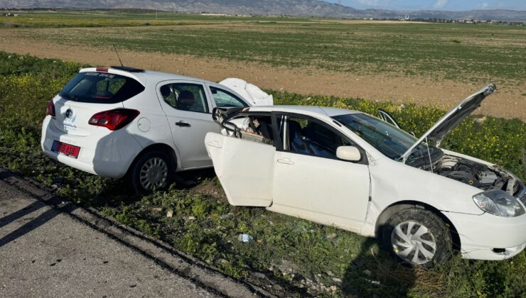 Lefkoşa-Gazimağusa anayolunda trafik kazası.. 2 yaralı