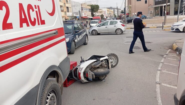 Lefkoşa’da ambulans ile motosiklet çarpıştı, motosiklet sürücüsü yaralandı